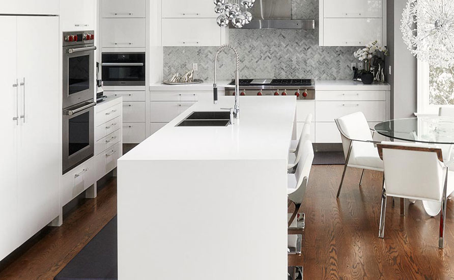 انتخاب رنگ سفید برای دیزاین آشپزخانه
