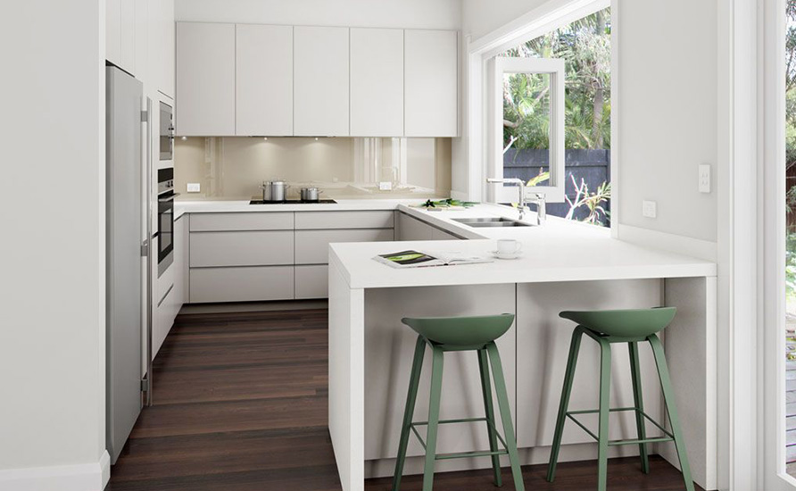 کابینت‌های آشپزخانه‌های کوچک باید چه رنگی باشند؟