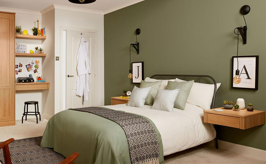 تزیین دیوار اتاق خواب با رنگ؛ ارزان ترین روش تغییر دکور